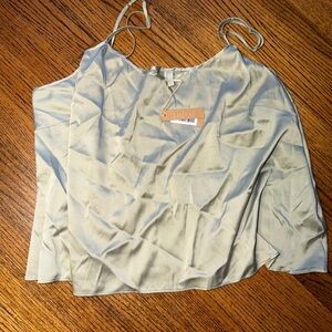 SKIMS Silk Light Moss Green Cami Sleep Tank Pajama Top Size 2X